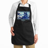 Funny The Blue Wave Is Coming And Its Covered In Cat Hair Harris Walz 2024 Apron