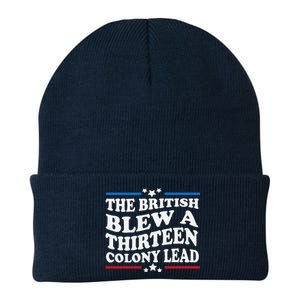 Funny The British Blew A Thirteen Colony Lead 4th Of July Knit Cap Winter Beanie