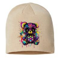 Funny Teddy Bear Hip Hop Colorful Sustainable Beanie