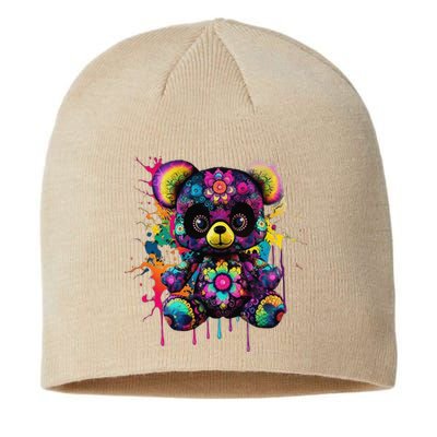 Funny Teddy Bear Hip Hop Colorful Sustainable Beanie