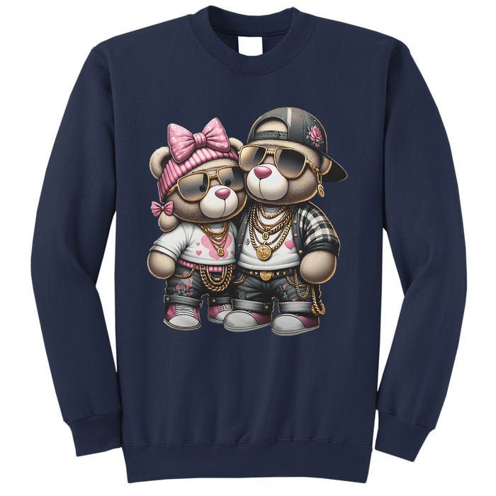 Funny Teddy Bear Hip Hop Colorful Sweatshirt