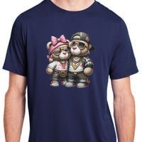 Funny Teddy Bear Hip Hop Colorful Adult ChromaSoft Performance T-Shirt