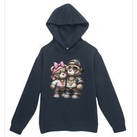 Funny Teddy Bear Hip Hop Colorful Urban Pullover Hoodie