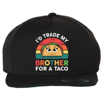 Funny Trade Brother Taco Mexican Tuesday  Wool Snapback Cap