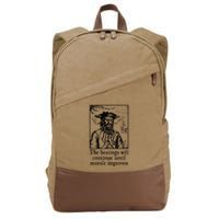 Funny The Beatings Will Continue Until Morale Improves Cotton Canvas Backpack