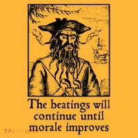 Funny The Beatings Will Continue Until Morale Improves Pom Pom 12in Knit Beanie