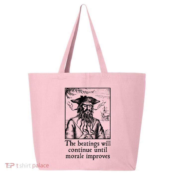Funny The Beatings Will Continue Until Morale Improves 25L Jumbo Tote