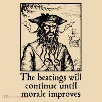 Funny The Beatings Will Continue Until Morale Improves Zip Tote Bag