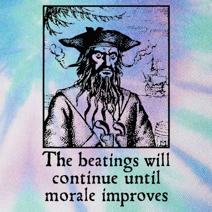 Funny The Beatings Will Continue Until Morale Improves Legacy Tie Dye Trucker Hat