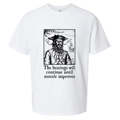 Funny The Beatings Will Continue Until Morale Improves Sueded Cloud Jersey T-Shirt