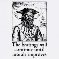 Funny The Beatings Will Continue Until Morale Improves Cool Comfort Performance Bucket Hat