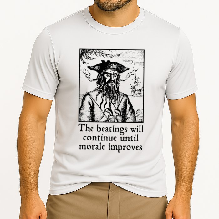 Funny The Beatings Will Continue Until Morale Improves Performance Shirt