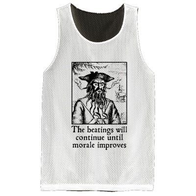 Funny The Beatings Will Continue Until Morale Improves Mesh Reversible Basketball Jersey Tank