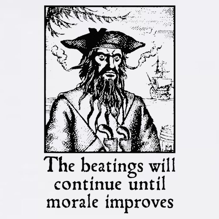 Funny The Beatings Will Continue Until Morale Improves Poster