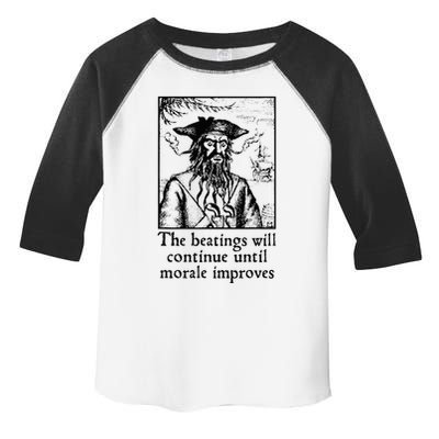 Funny The Beatings Will Continue Until Morale Improves Toddler Fine Jersey T-Shirt