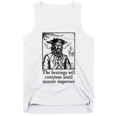 Funny The Beatings Will Continue Until Morale Improves Tank Top