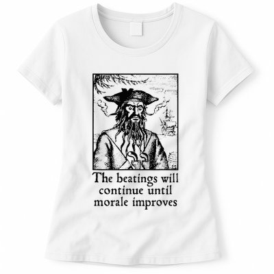 Funny The Beatings Will Continue Until Morale Improves Womens T-Shirt