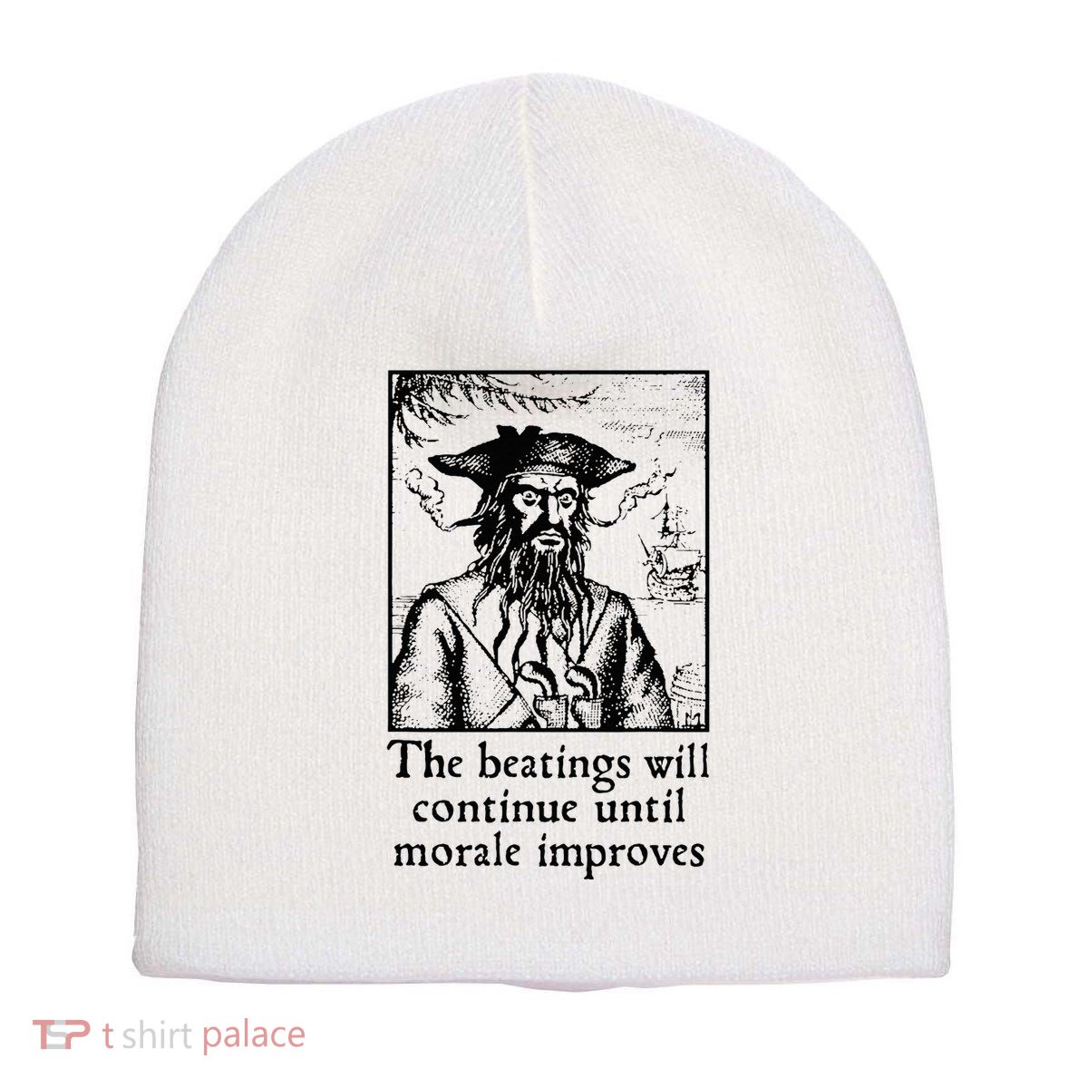 Funny The Beatings Will Continue Until Morale Improves Short Acrylic Beanie