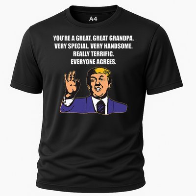 Funny Trump Best Grandpa Ever Everyone Agrees Cooling Performance Crew T-Shirt