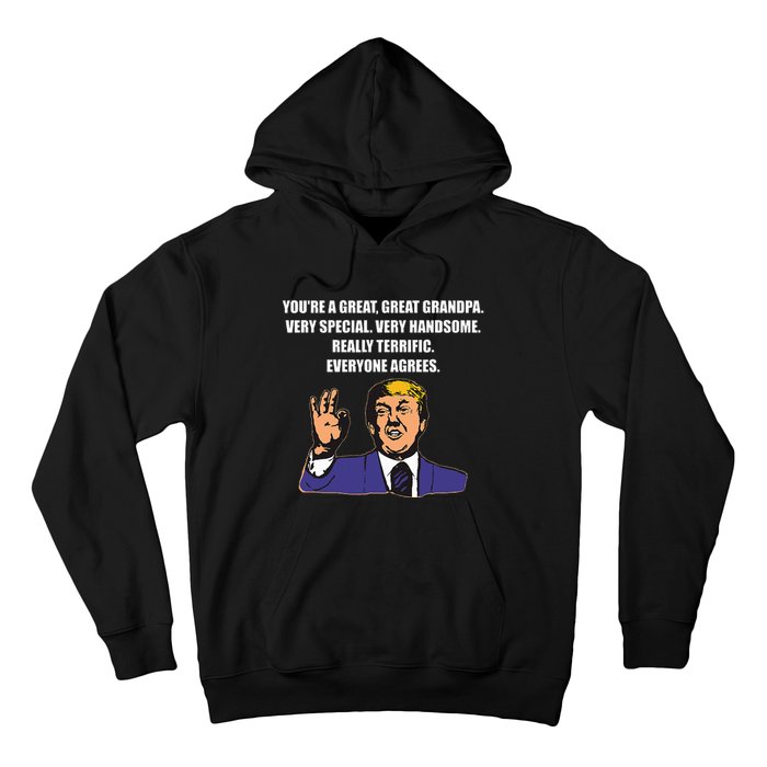 Funny Trump Best Grandpa Ever Everyone Agrees Hoodie