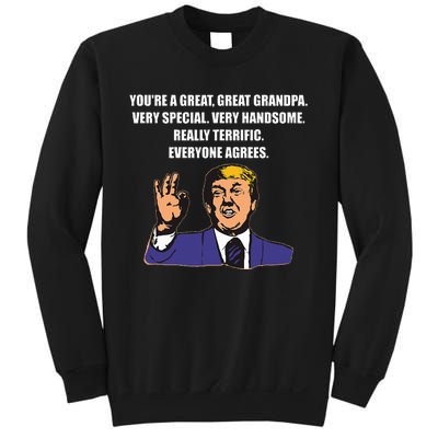 Funny Trump Best Grandpa Ever Everyone Agrees Sweatshirt