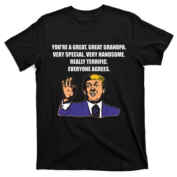 Funny Trump Best Grandpa Ever Everyone Agrees T-Shirt