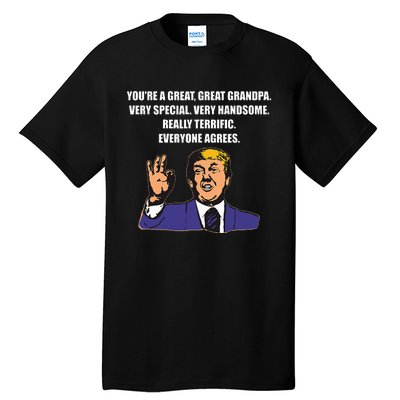 Funny Trump Best Grandpa Ever Everyone Agrees Tall T-Shirt