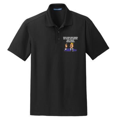 Funny Trump Best Grandpa Ever Everyone Agrees Dry Zone Grid Polo