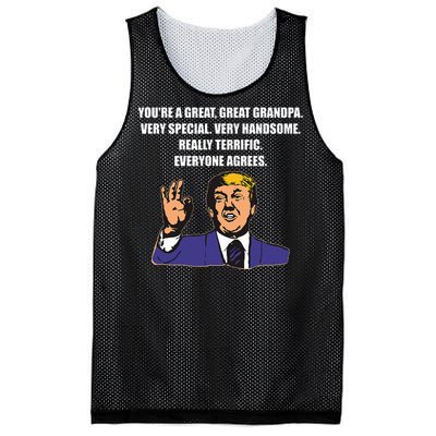 Funny Trump Best Grandpa Ever Everyone Agrees Mesh Reversible Basketball Jersey Tank