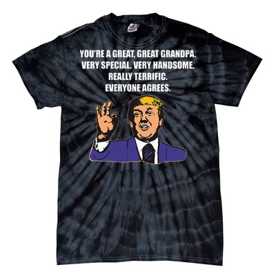 Funny Trump Best Grandpa Ever Everyone Agrees Tie-Dye T-Shirt