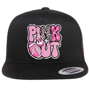 Football Team Breast Cancer Awareness Month Flat Bill Trucker Hat