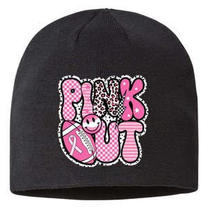 Football Team Breast Cancer Awareness Month Sustainable Beanie