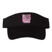 Football Team Breast Cancer Awareness Month Valucap Bio-Washed Visor