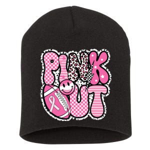 Football Team Breast Cancer Awareness Month Short Acrylic Beanie