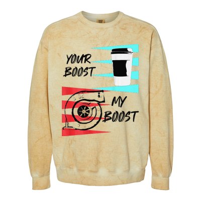 funny Turbo Boost Drift Car Gift Colorblast Crewneck Sweatshirt