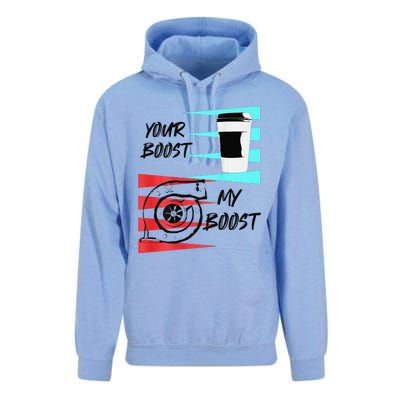 funny Turbo Boost Drift Car Gift Unisex Surf Hoodie