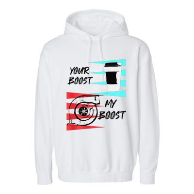 funny Turbo Boost Drift Car Gift Garment-Dyed Fleece Hoodie