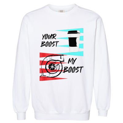 funny Turbo Boost Drift Car Gift Garment-Dyed Sweatshirt