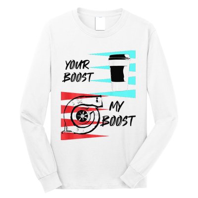 funny Turbo Boost Drift Car Gift Long Sleeve Shirt