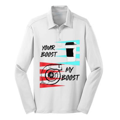 funny Turbo Boost Drift Car Gift Silk Touch Performance Long Sleeve Polo