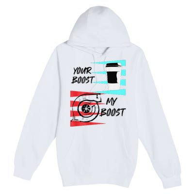 funny Turbo Boost Drift Car Gift Premium Pullover Hoodie