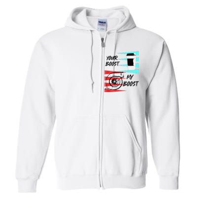 funny Turbo Boost Drift Car Gift Full Zip Hoodie