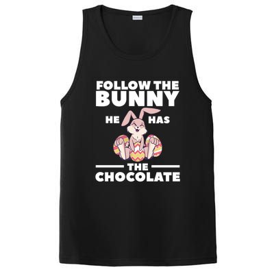 Follow The Bunny He Has The Chocolate Christian Bible Easter Great Gift PosiCharge Competitor Tank