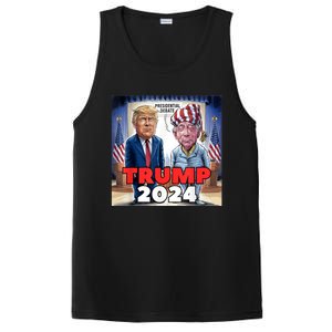 Funny Trump Biden Presidential Election Debate 2024 PosiCharge Competitor Tank