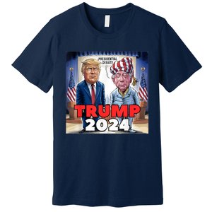 Funny Trump Biden Presidential Election Debate 2024 Premium T-Shirt