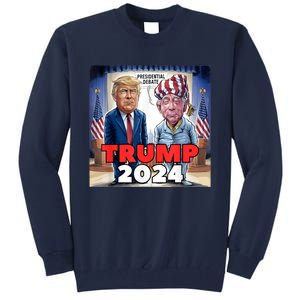 Funny Trump Biden Presidential Election Debate 2024 Tall Sweatshirt