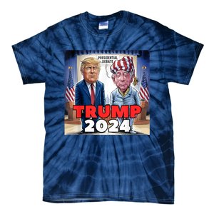 Funny Trump Biden Presidential Election Debate 2024 Tie-Dye T-Shirt