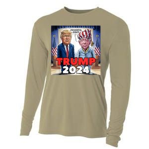 Funny Trump Biden Presidential Election Debate 2024 Cooling Performance Long Sleeve Crew