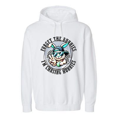 Forget The Bunnies IM Chasing Hunnies Easter Bunny Boy Garment-Dyed Fleece Hoodie