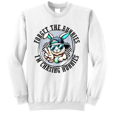 Forget The Bunnies IM Chasing Hunnies Easter Bunny Boy Sweatshirt